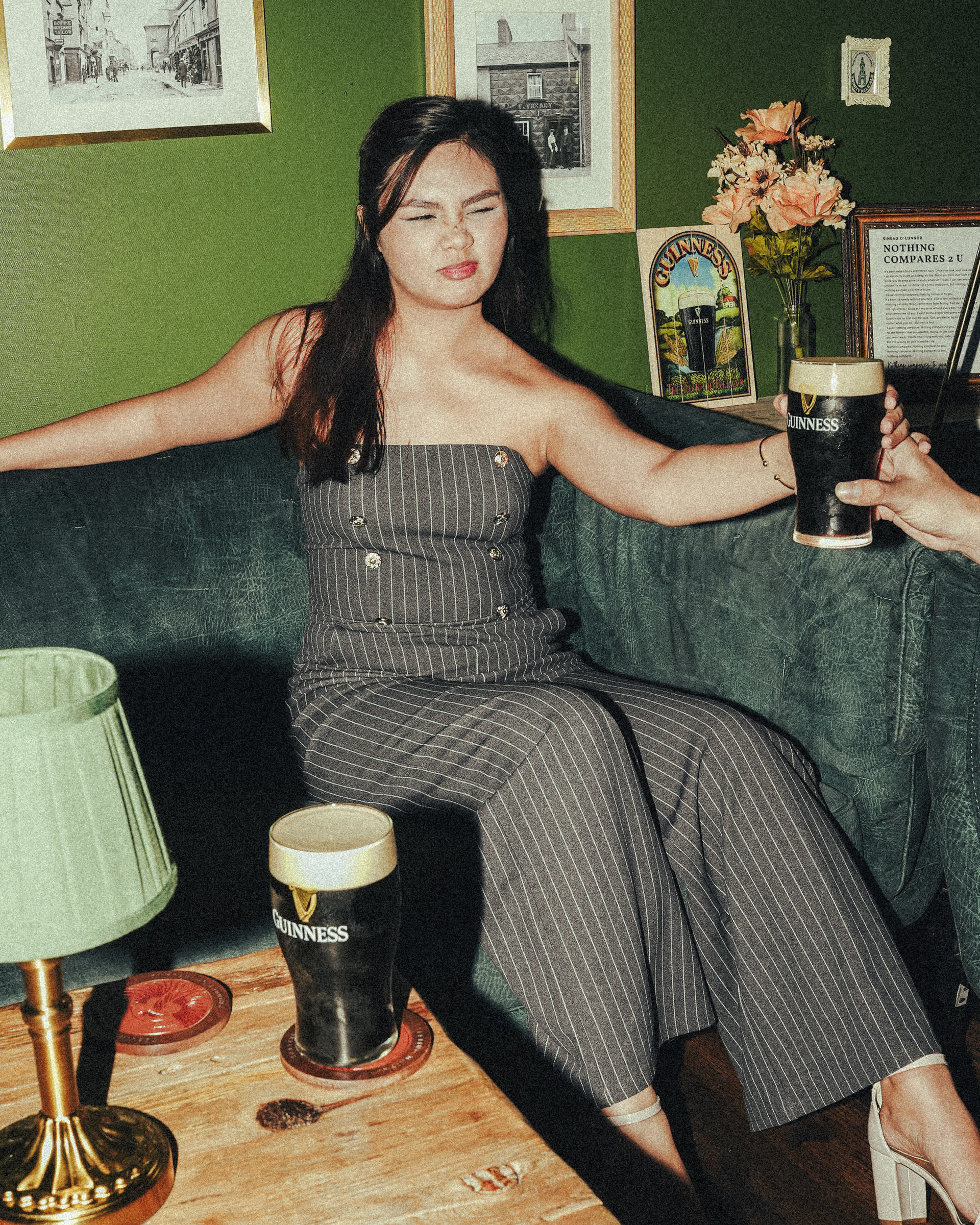 Guests enjoying Guinness pints at The Leinster Irish Pub Miami