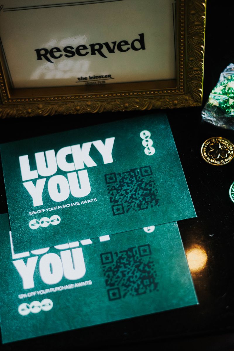 Lucky You discount cards from Denim n Archives collaboration at The Leinster